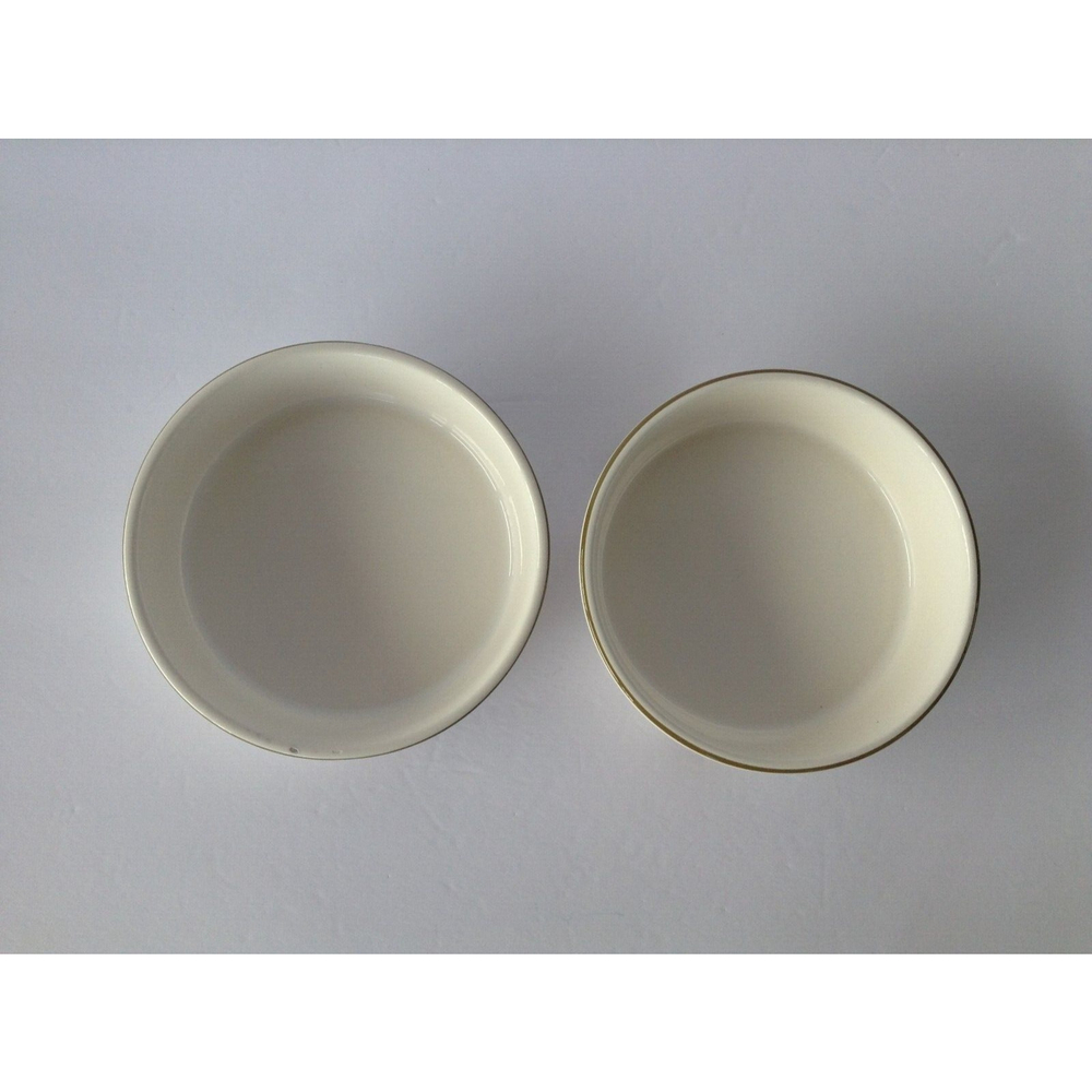 2 Wedgwood Fruit Dessert Sauce Bowls Quiche Stoneware Approximate 6 3/4"x1 6/8" - Picture 3 of 11